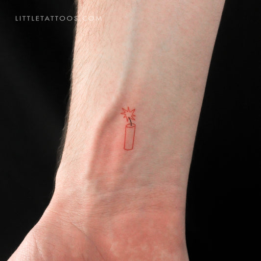 Tatuaje temporal de dinamita - Juego de 3