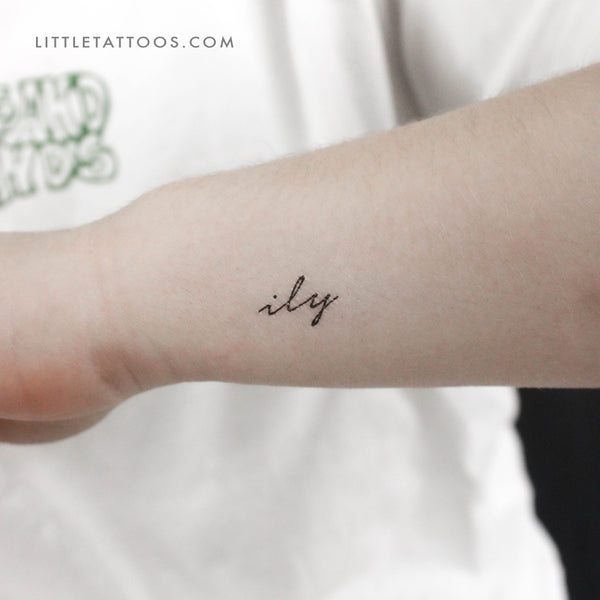 Ily Temporary Tattoo - Set of 3