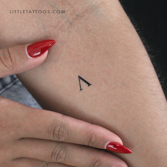 Tatuaje temporal de lambda mayúscula (juego de 3)