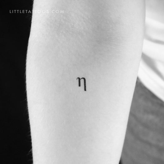 Tatuaje temporal Eta η - Juego de 3