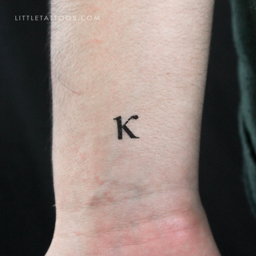 Tatuaje temporal Kappa κ - Juego de 3