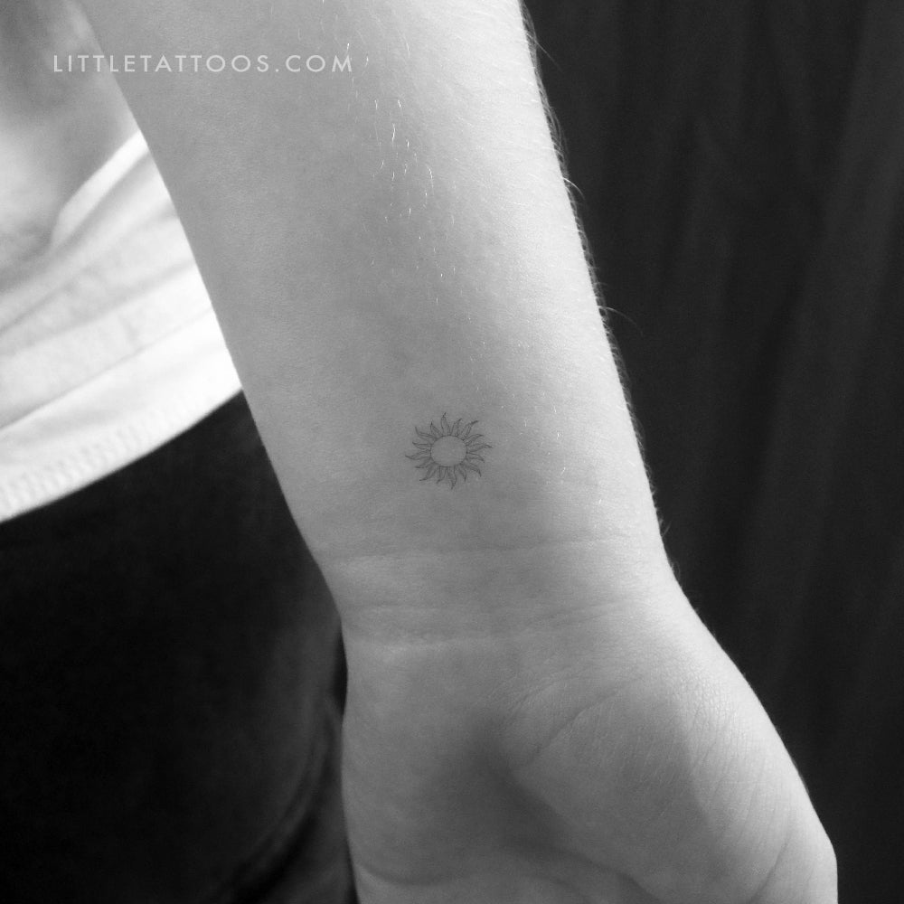 Tiny Sun de 1991. Tatuaje temporal de tinta - Juego de 3