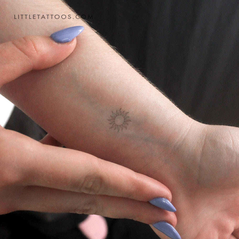Tiny Sun de 1991. Tatuaje temporal de tinta - Juego de 3
