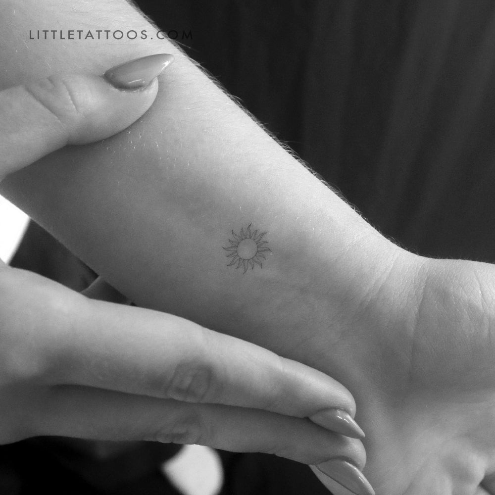 Tiny Sun By 1991.Ink Temporary Tattoo - Set of 3