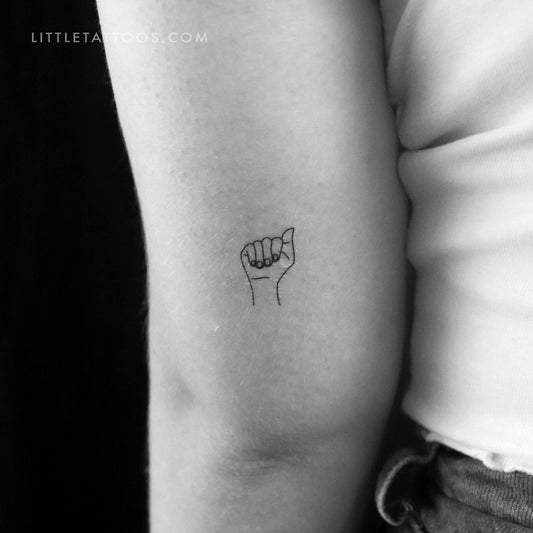 Tatuaje temporal en lenguaje de señas - Juego de 3
