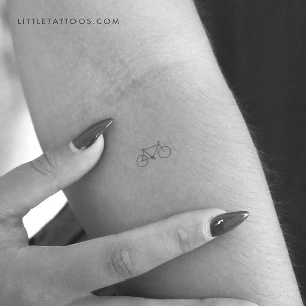 Little Mountain Bike Temporary Tattoo - Set of 3