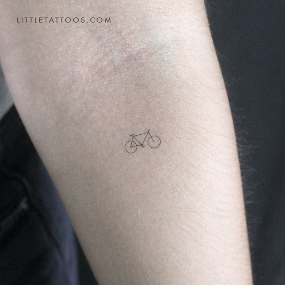 Little Mountain Bike Temporary Tattoo