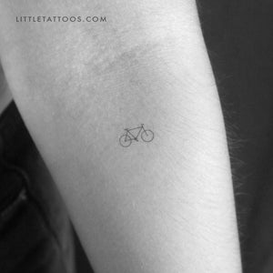 Little Mountain Bike Temporary Tattoo - Set of 3