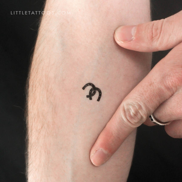 Horseshoe Couple Temporary Tattoo - Set of 3