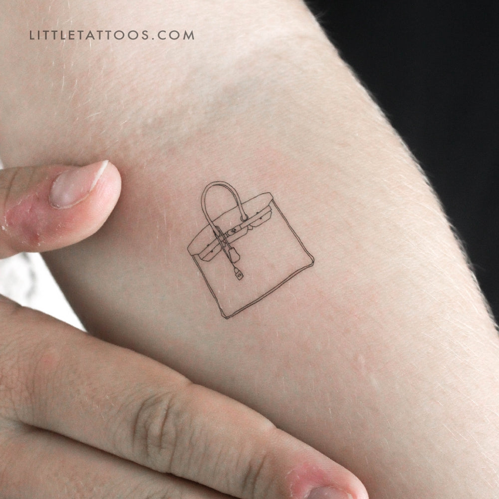 Tatuaje temporal para bolso de mano Birkin (juego de 3)