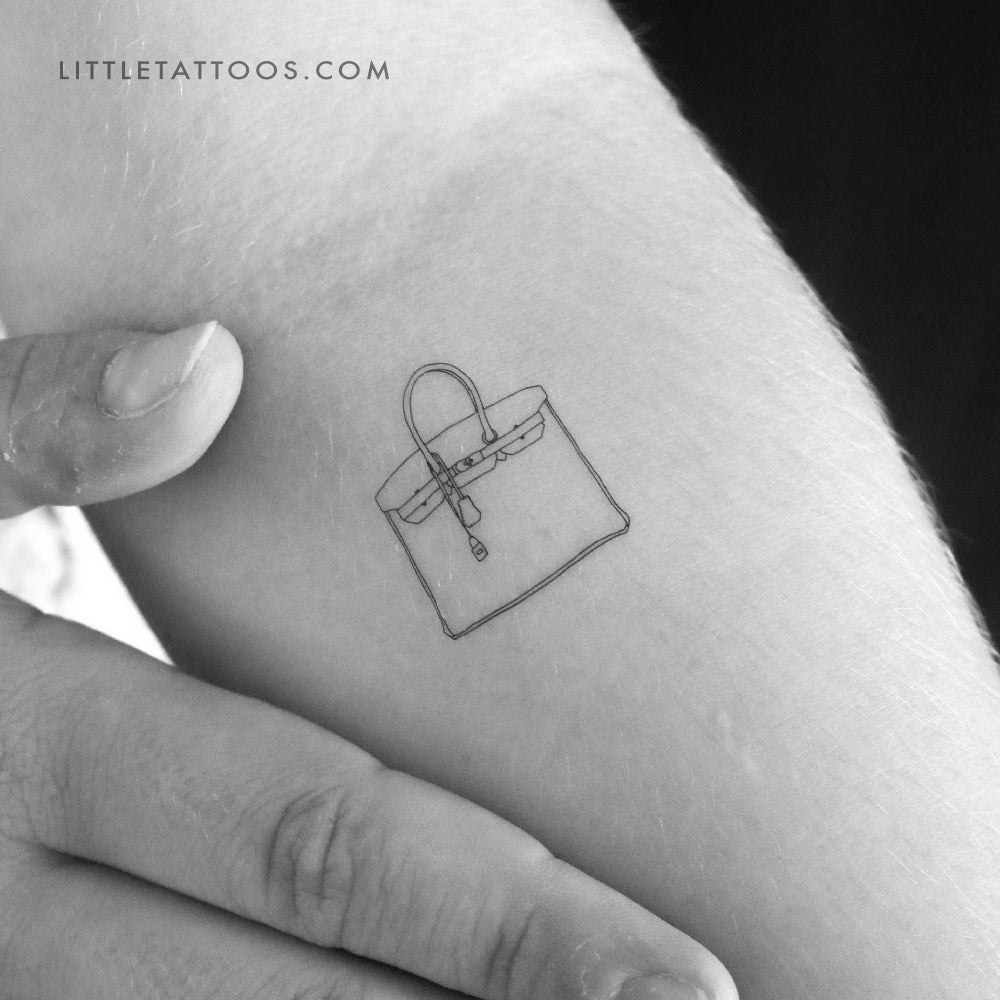 Tatuaje temporal para bolso de mano Birkin (juego de 3)