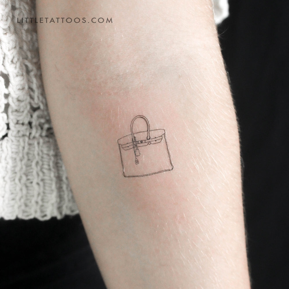 Tatuaje temporal para bolso de mano Birkin (juego de 3)