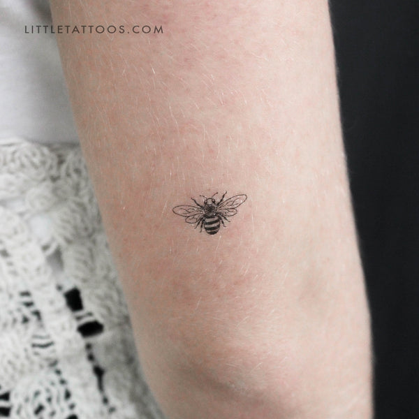 Ivy Mining Bee Temporary Tattoo - Set of 3