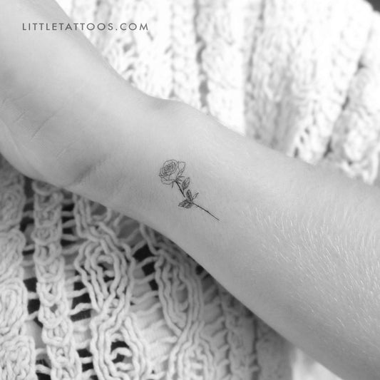 Tatuaje temporal "Small Rose" de 1991.ink - Juego de 3