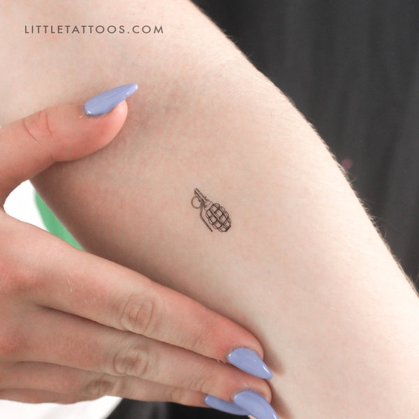 Little Grenade Temporary Tattoo - Set of 3