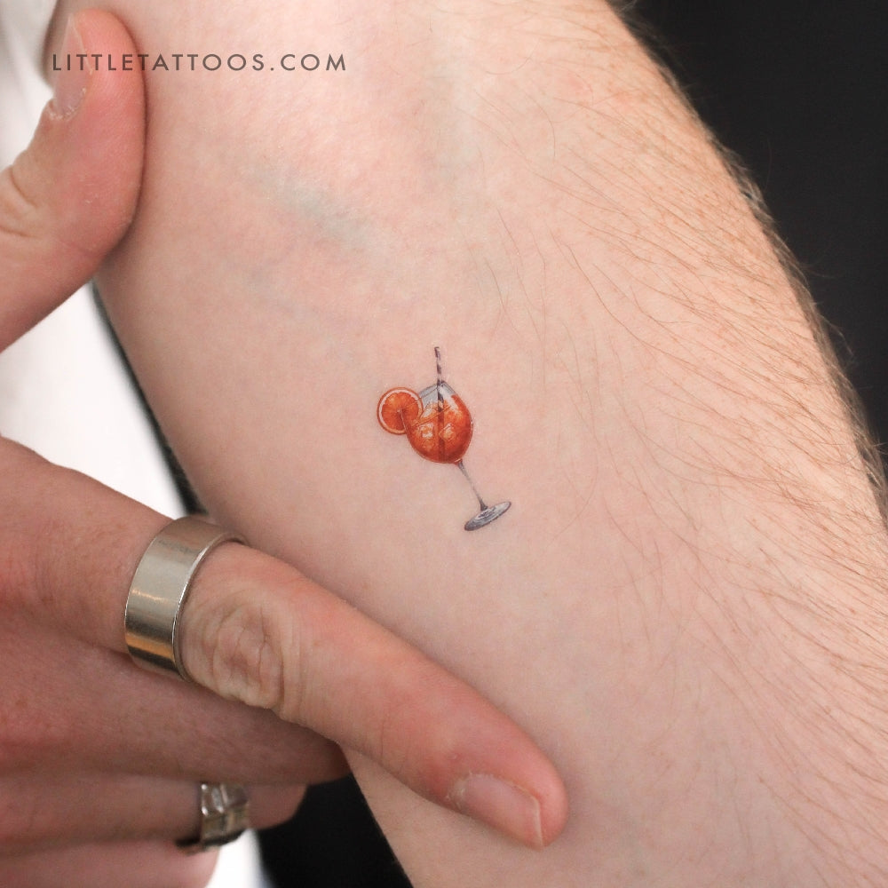 Tatuaje temporal de Aperol Spritz - Juego de 3