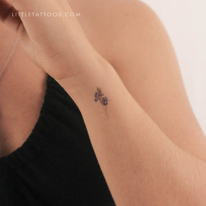 Small Iris By Mini Lau Temporary Tattoo - Set of 3