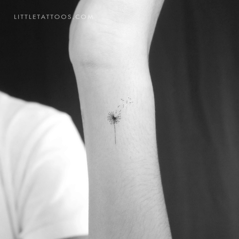 Tatuaje temporal de diente de león - Juego de 3