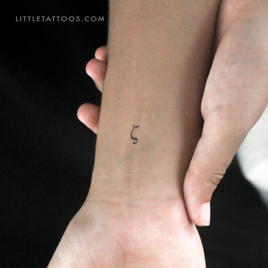 Tatuaje temporal Zeta ζ - Juego de 3