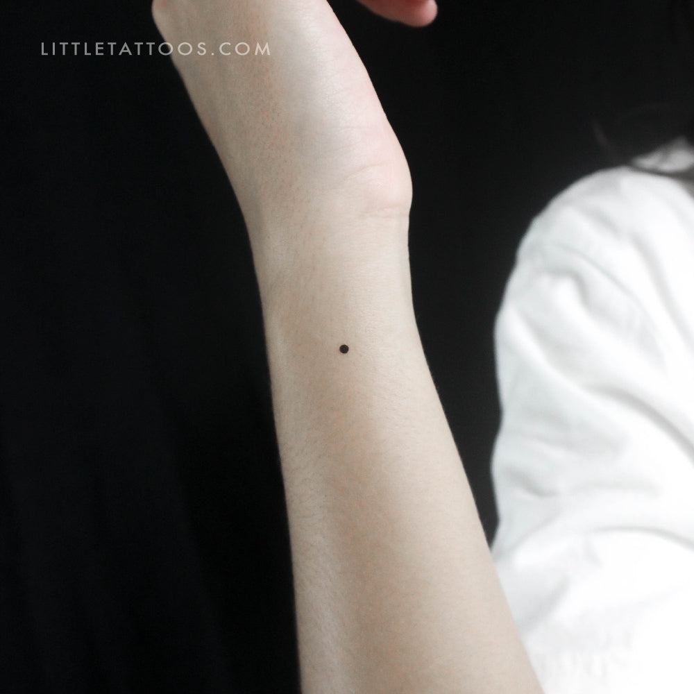 Tatuaje temporal de código Morse E - Juego de 3