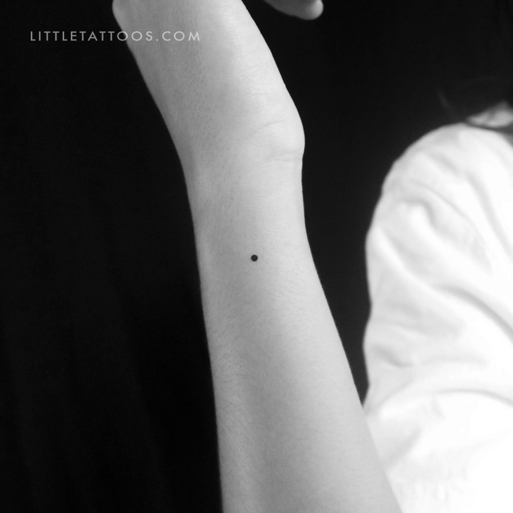 Tatuaje temporal de código Morse E - Juego de 3