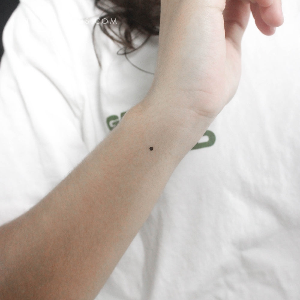 Tatuaje temporal de código Morse E - Juego de 3