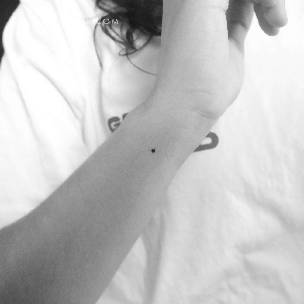 Tatuaje temporal de código Morse E - Juego de 3