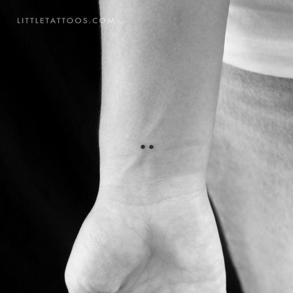 Morse Code I Temporary Tattoo - Set of 3