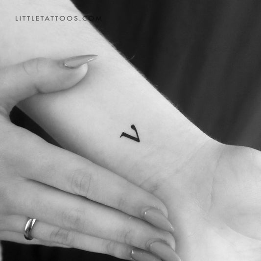 Tatuaje temporal Nu ν - Juego de 3