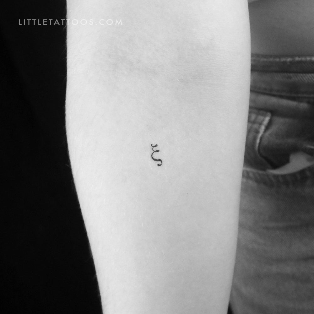 Xi ξ Temporary Tattoo - Set of 3