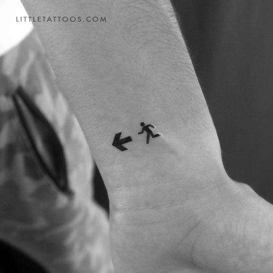 Tatuaje temporal de salida de emergencia - Juego de 3