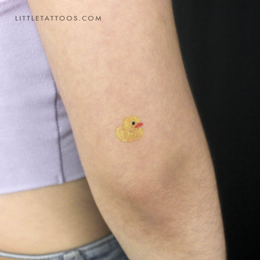Tatuaje temporal de patito de baño - Juego de 3