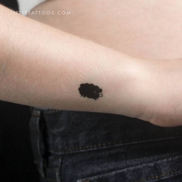 Little Black Sheep Temporary Tattoo - Set of 3