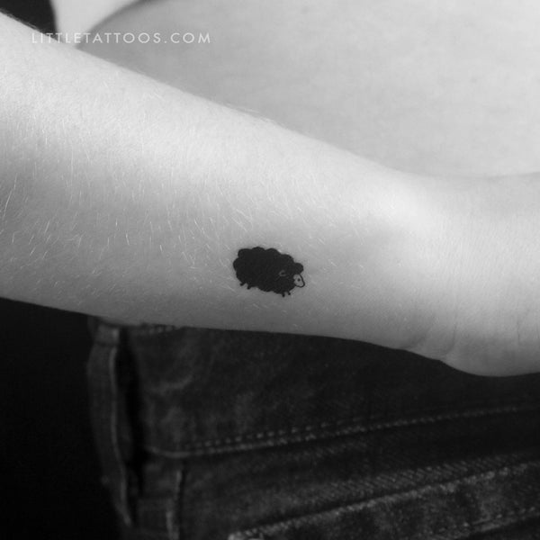 Little Black Sheep Temporary Tattoo - Set of 3