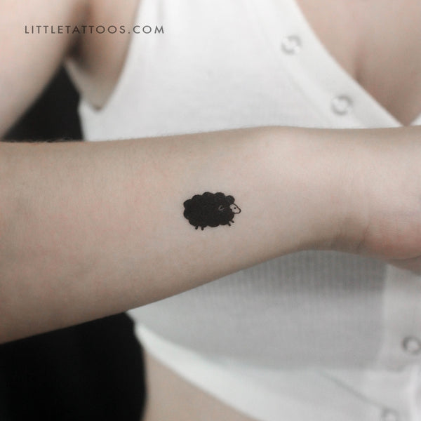 Little Black Sheep Temporary Tattoo - Set of 3