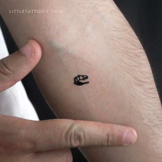 Tatuaje temporal de fósil de T-Rex - Juego de 3