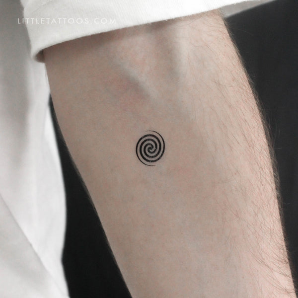 Little Fermat's Spiral Temporary Tattoo - Set of 3