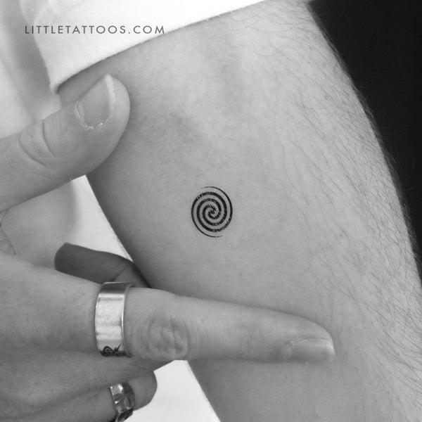 Little Fermat's Spiral Temporary Tattoo - Set of 3