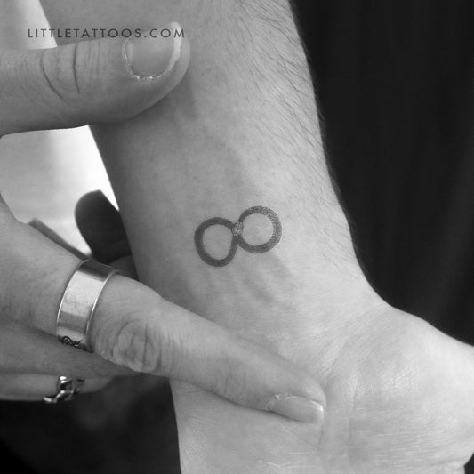 Tatuaje temporal de Ouroboros infinito - Juego de 3