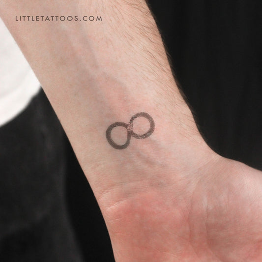 Tatuaje temporal de Ouroboros infinito - Juego de 3