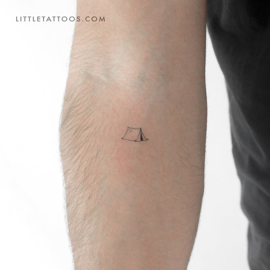 Tatuaje temporal de tienda de campaña - Juego de 3