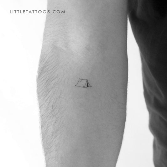 Tatuaje temporal de tienda de campaña - Juego de 3