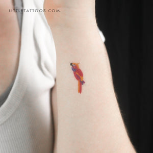 Parrot Temporary Tattoo - Set of 3