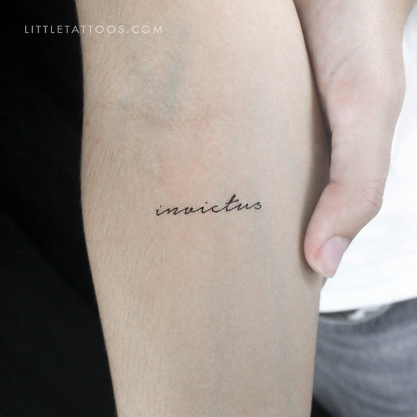 Invictus Temporary Tattoo - Set of 3