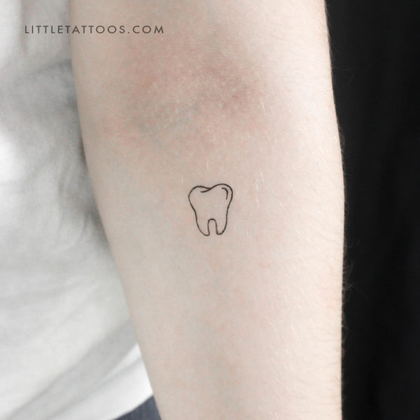 Tooth Temporary Tattoo - Set of 3