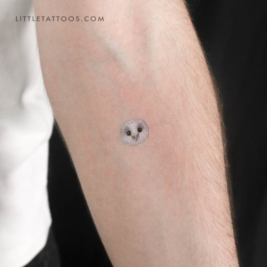 Tatuaje temporal de cara de lechuza común (juego de 3)