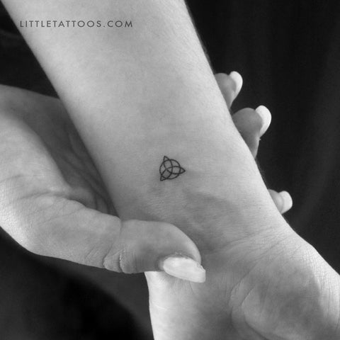 Small Trinity Knot Temporary Tattoo - Set of 3