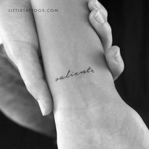 Valiente Temporary Tattoo - Set of 3