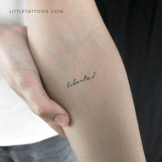 Tatuaje temporal Libertad - Juego de 3
