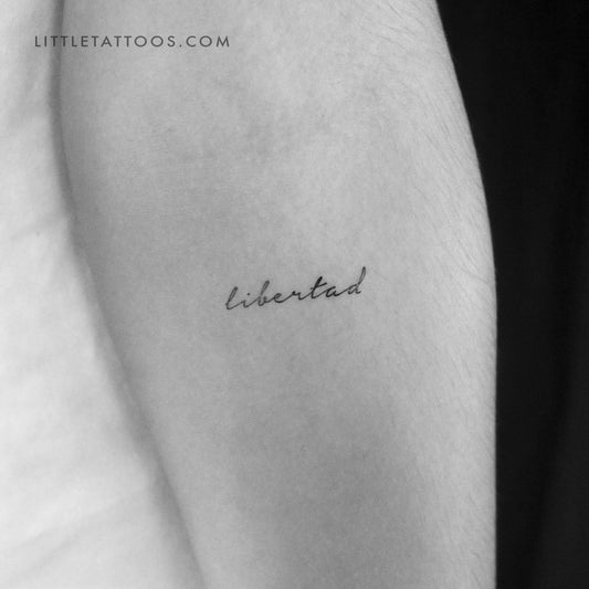 Tatuaje temporal Libertad - Juego de 3